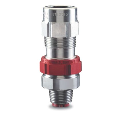 T&B® Fittings Star Teck Extreme XP® STEX075 STEX Cable Connector, 3/4 in Trade, 0.6 to 0.985 in Cable Openings, Aluminum